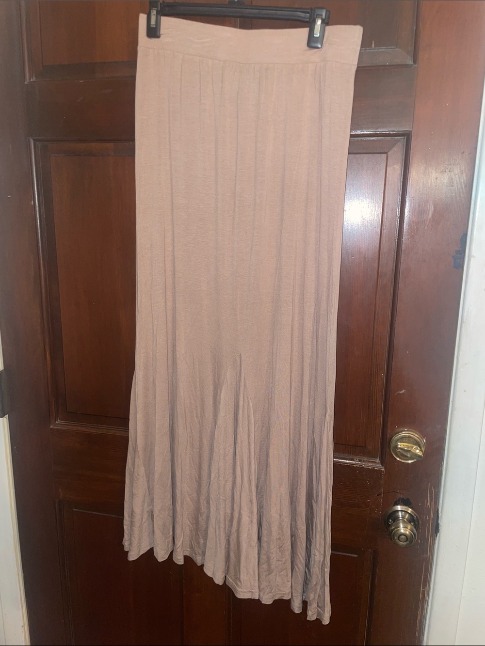 new directions Taupe Maxi Skirt